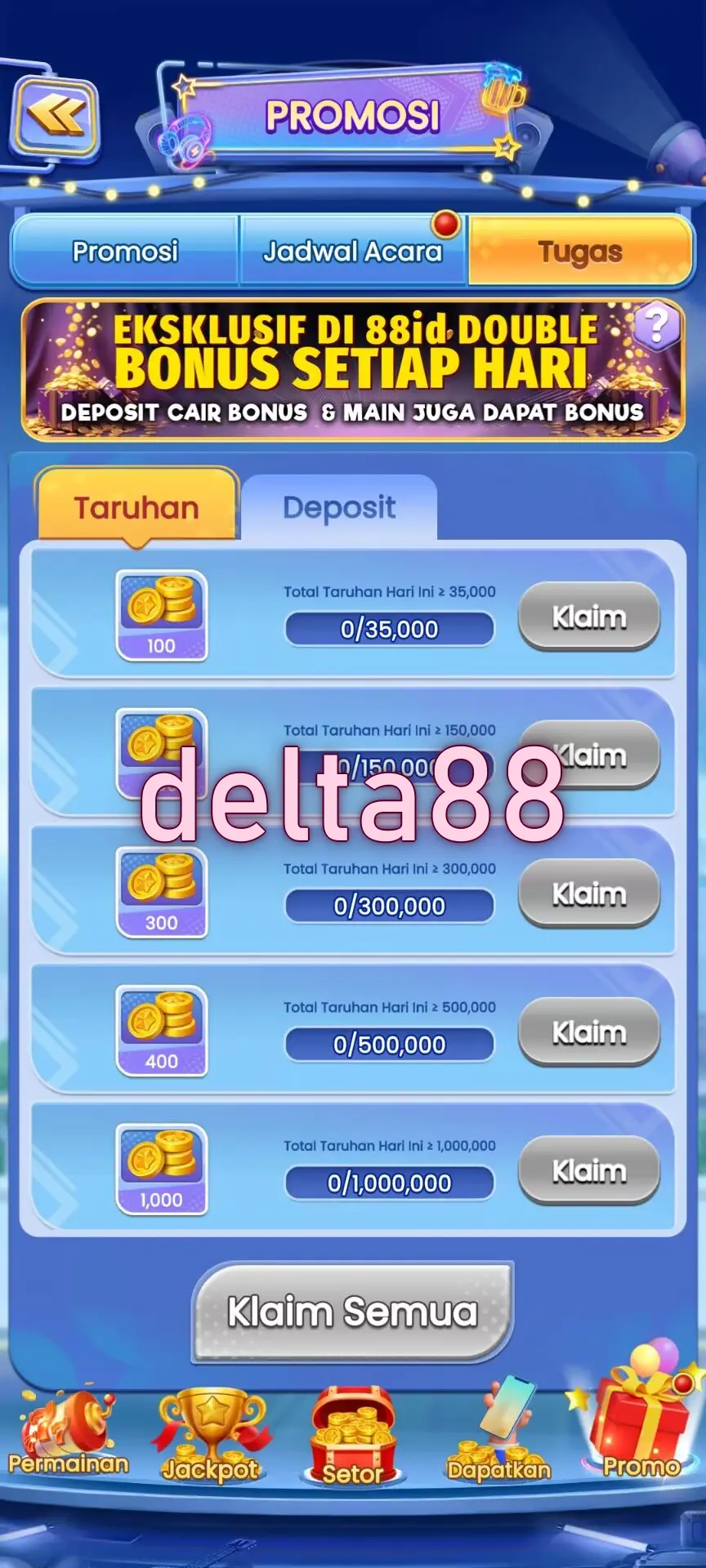 delta88 Tangkapan Layar - APK Resmi